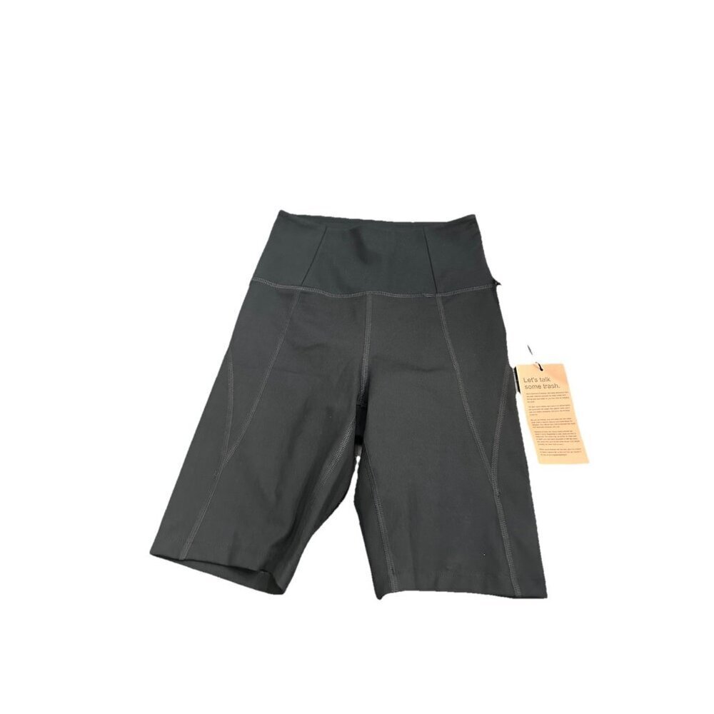 Girlfriend Collective Shorts Clarissa High Rise Performance Bike Black Women XS